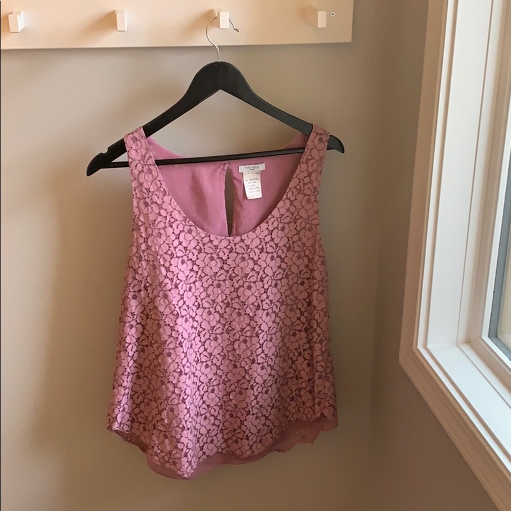 💕2 for $15 💕Purple lace Talula tank top